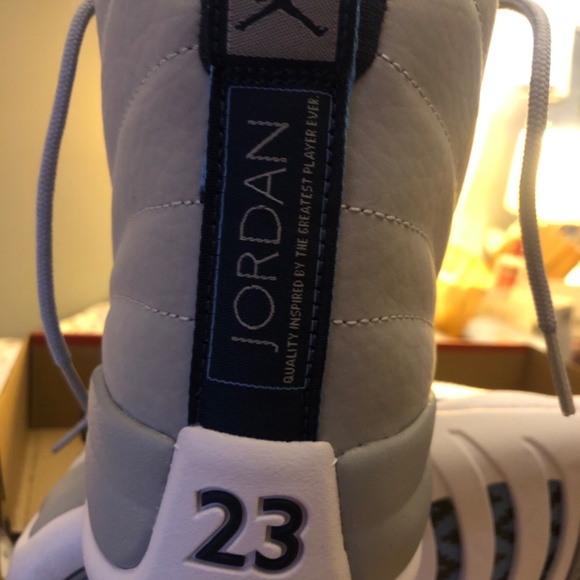 Air Jordan 12 Retro - Wolf Grey / University Blue white midnight - Picture 4 of 4